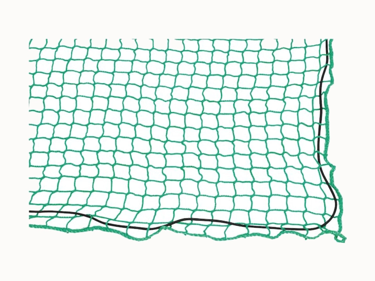 Groen aanhangernet met mazen van 45 x 45 mm