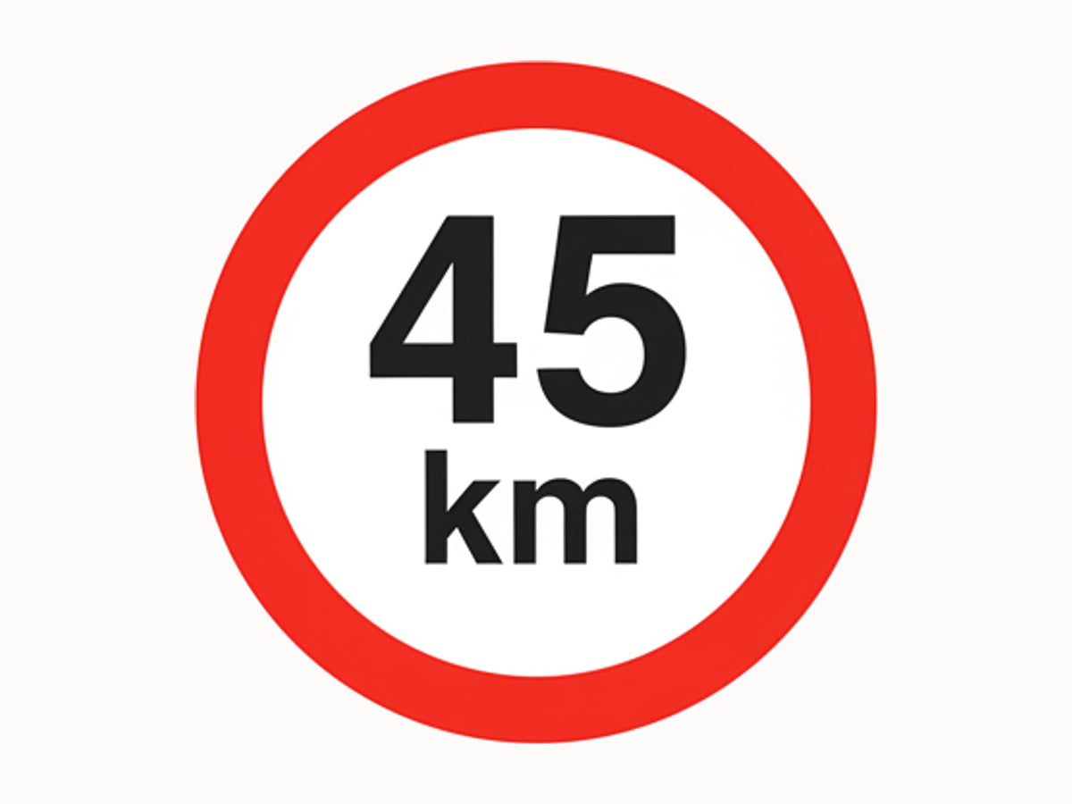 45 km sticker