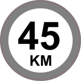45 km sticker