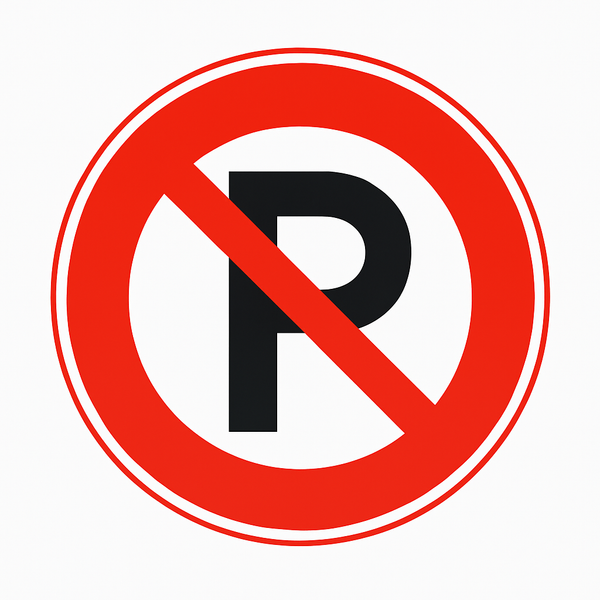 Parkeren verboden verbodsbord/sticker zelfklevend