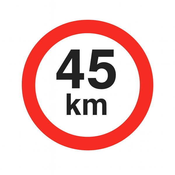 45 km sticker