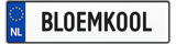 Kentekenplaat met naam (11 tekens)