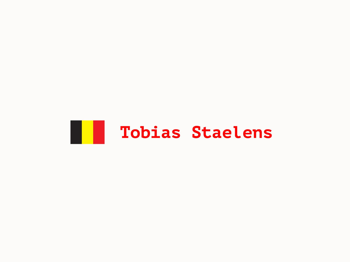 BE vlag met eigen naam sticker