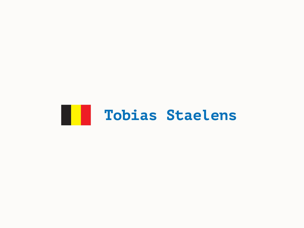 BE vlag met eigen naam sticker