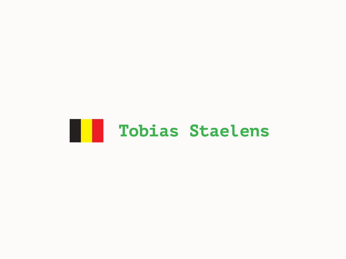 BE vlag met eigen naam sticker