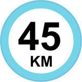 45 km sticker