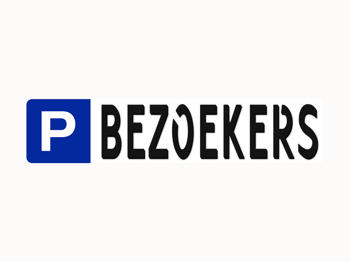Parkeerbord bezoekers