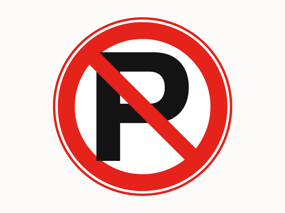 Parkeren verboden verbodsbord/sticker zelfklevend