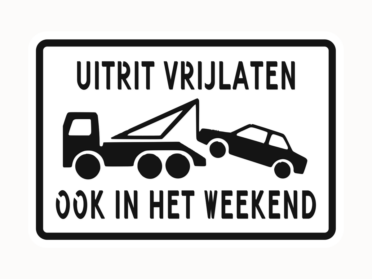 Uitrit vrijlaten weekend