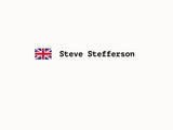 GB vlag met eigen naam sticker