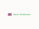 GB vlag met eigen naam sticker