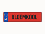 Kentekenplaat met naam (11 tekens)