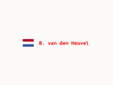 NL vlag met eigen naam sticker
