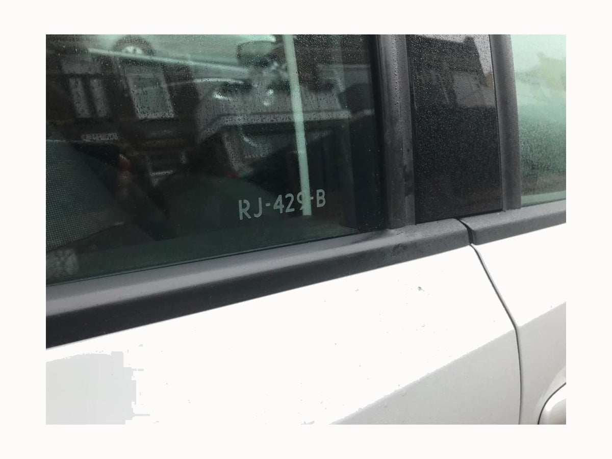 Autoruit kenteken stickers (set van 6)