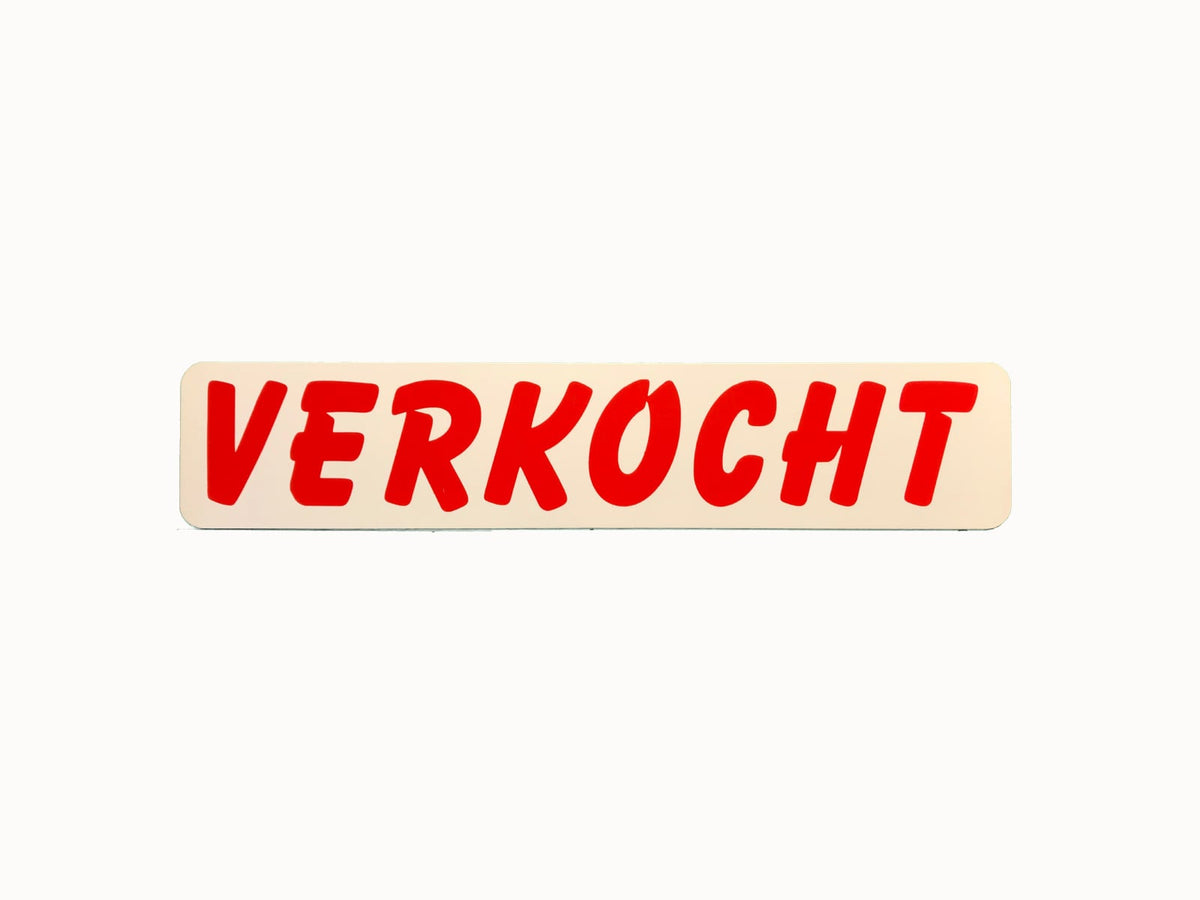 Verkocht retro bord - snel-kenteken.nl