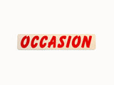 Verkocht & occasion bord dubbelzijdig