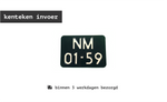 Motor oldtimer kentekenplaat - snel-kenteken.nl