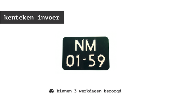 Motor oldtimer kentekenplaat - snel-kenteken.nl